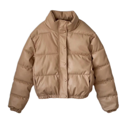 Michael – Fauxleder Baumwolljacke im Street-Style