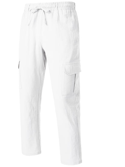 Herren Cargo-Loungehose mit weitem Schnitt und Kordelzug – Entspannte Freizeithose für Outdoor & Alltag