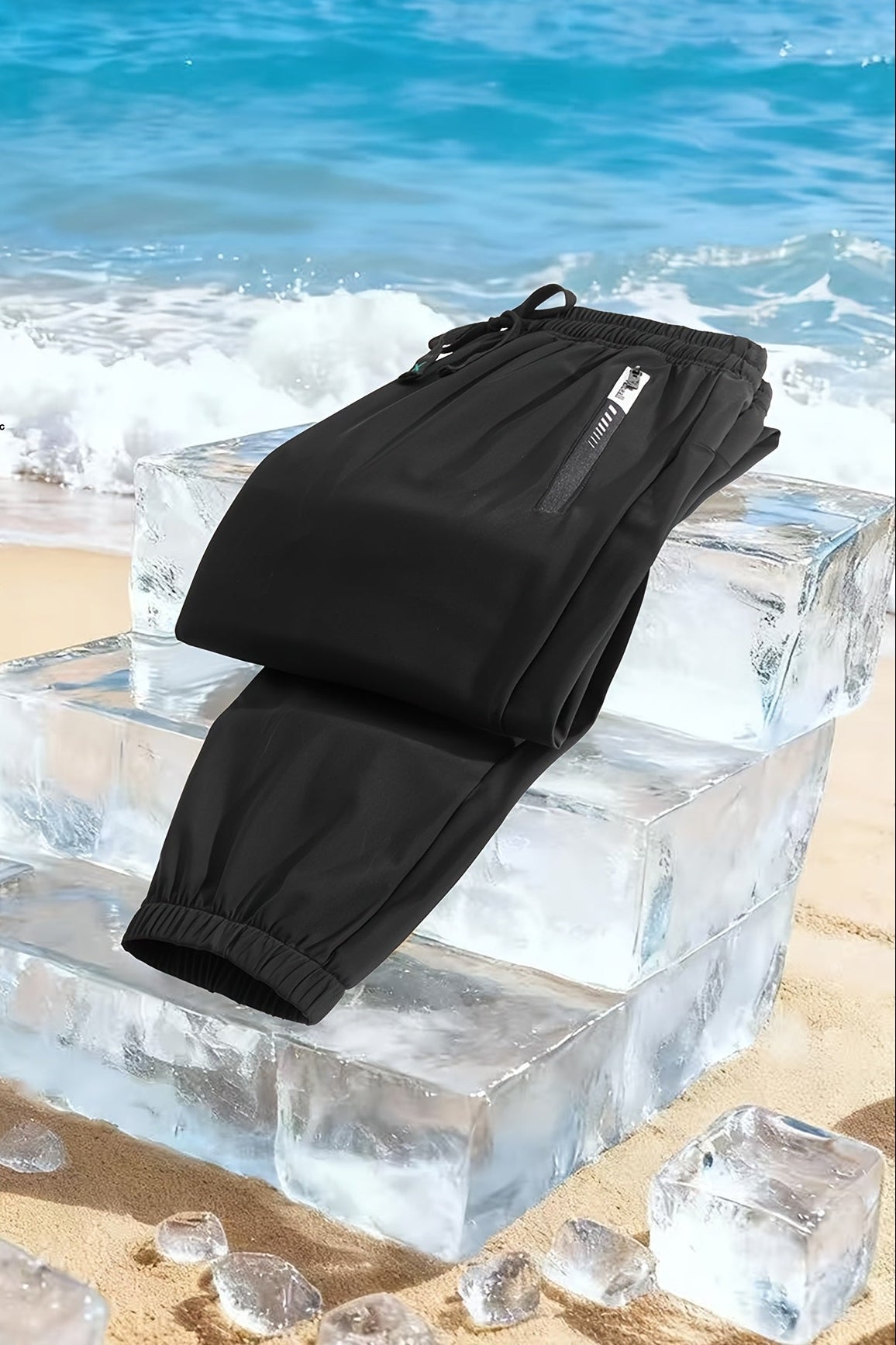 Herren Jogginghose für Sommer – Freizeit & Strand, Regular Fit, Elastischer Bund, Praktische Taschen