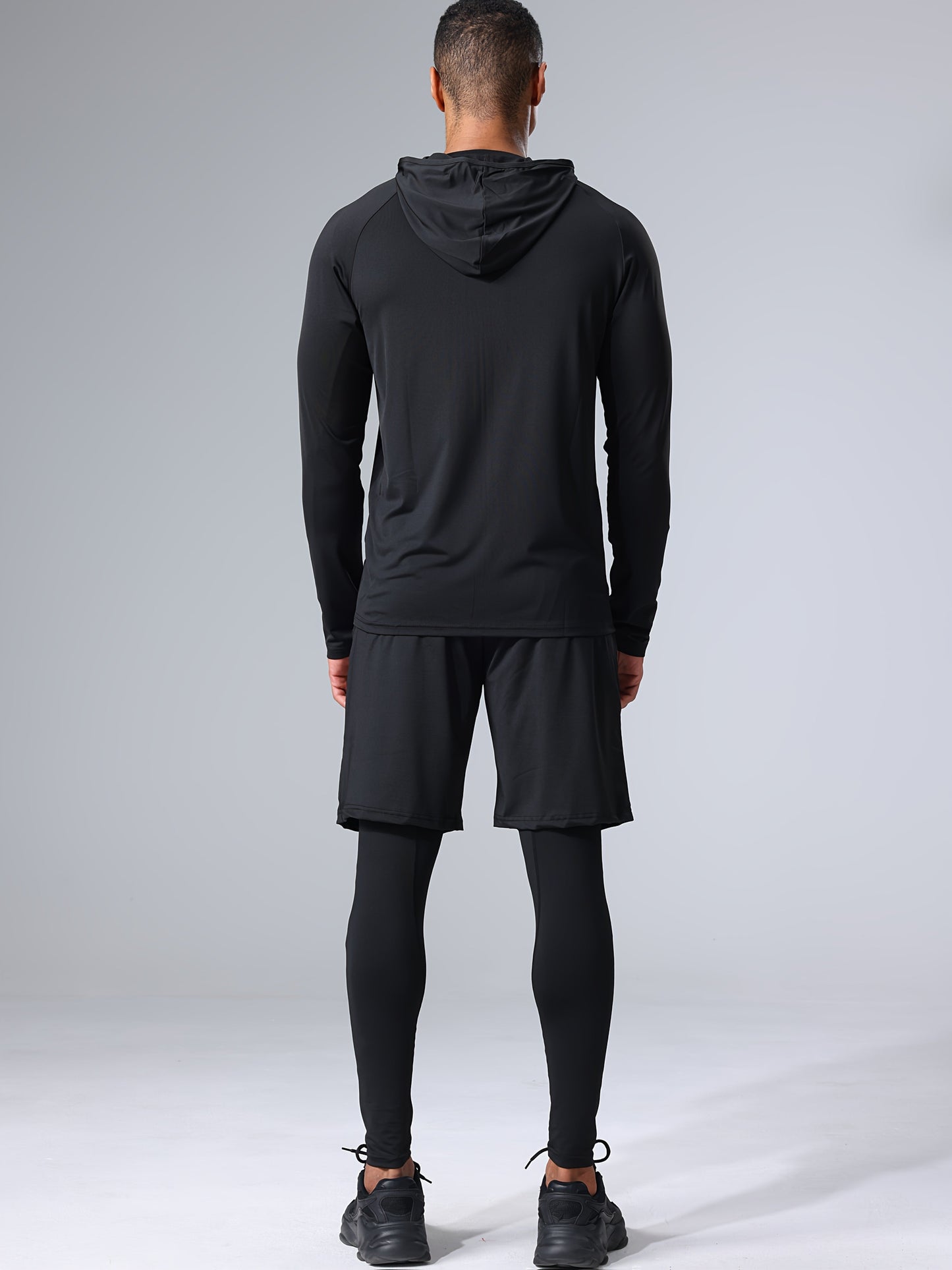 Herren Fitness Trainingsanzug 5-teilig – Sport Set für Training & Workout