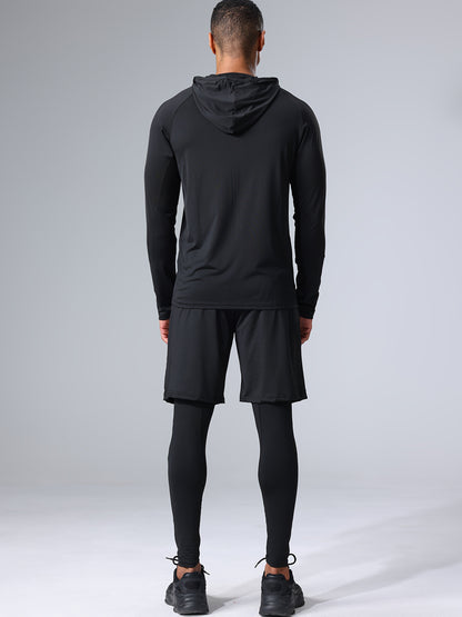 Herren Fitness Trainingsanzug 5-teilig – Sport Set für Training & Workout