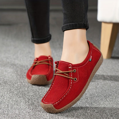Damen Bequeme Freizeit-Loafer mit Schnürung – Stilvolle Alltagsschuhe für Damen