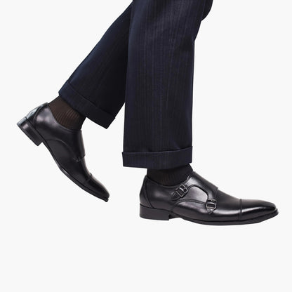 Herren Doppel-Monkstrap Business Schuhe – Elegante Büro- und Festschuhe