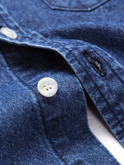 Herren Denim Hemd im lässigen Stil – Perfekt für Freizeit und Alltag