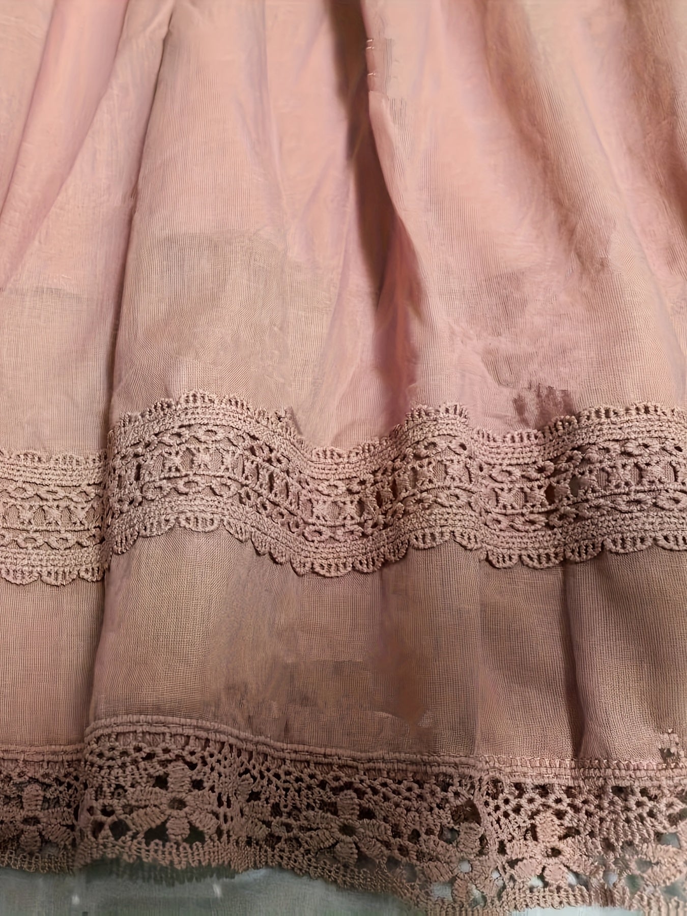 Damen Vintage Petticoat Unterrock mit Spitze – Romantischer Lagenlook für Kleider und Röcke
