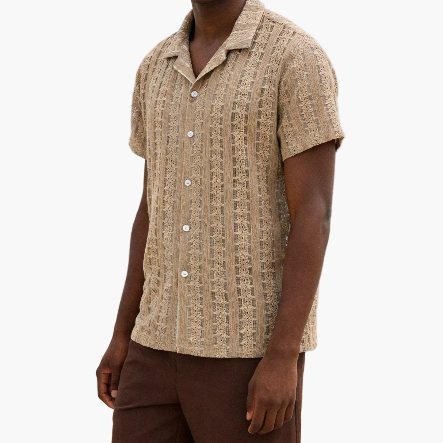 Herren Strandhemd im Boho-Stil – Lässiges Sommerhemd für Urlaub und Freizeit