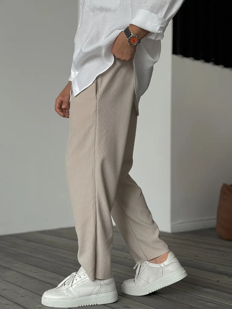 Herren Luxus Freizeithose im Old Money Stil – Elegante Alltagshose mit modernem Schnitt