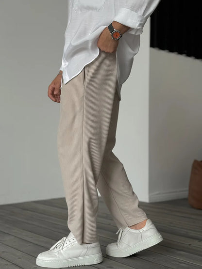 Herren Luxus Freizeithose im Old Money Stil – Elegante Alltagshose mit modernem Schnitt