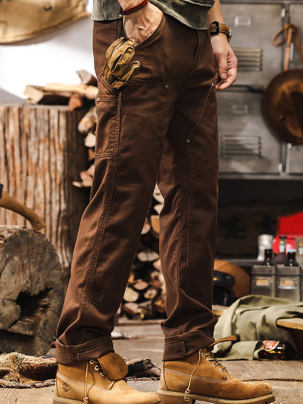 Herren Arbeits- und Outdoor-Hose im Utility-Style – Robuste Freizeithose mit geradem Bein für Arbeit, Alltag und Abenteuer