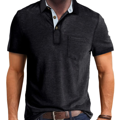 Herren Polohemd mit Brusttasche – Stilvolles Freizeitshirt für Alltag und Büro