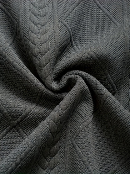 Herren T-Shirt im Strickmuster-Design – Lässiger Style für Alltag und Freizeit