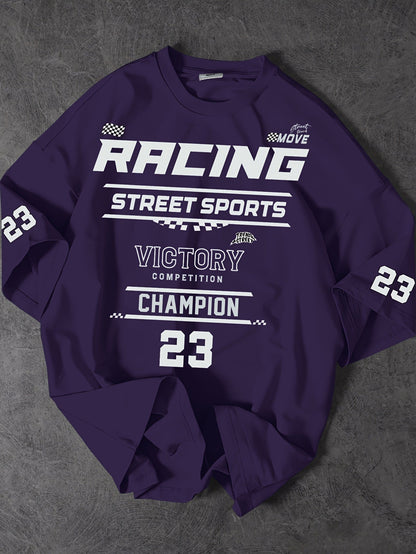 Herren Streetwear Racing Champion T-Shirt – Sportliches Freizeitshirt mit Print