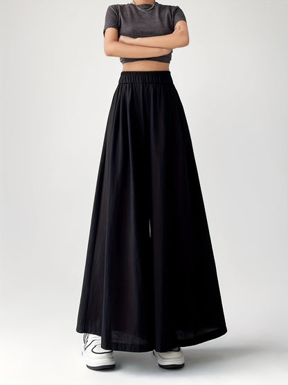 Damen Weite Palazzo Culotte Hose – Modischer Streetstyle für Freizeit und Alltag