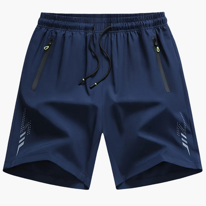 Herren Sport Shorts mit Reißverschlusstaschen – Trainingsshorts für Fitness, Laufen & Freizeit