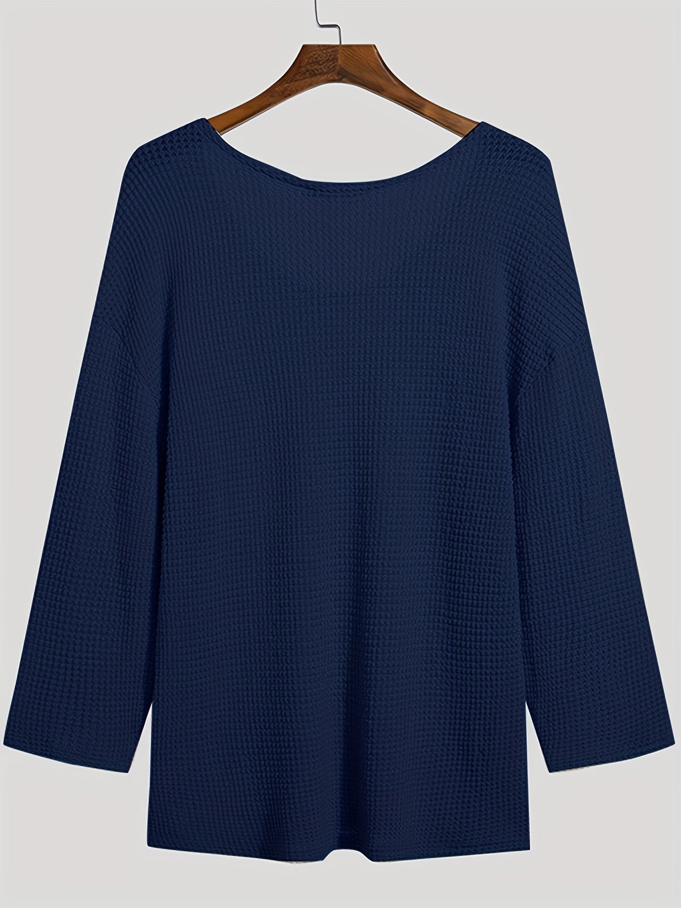 Herren Strickpullover im lockeren Mesh-Design – Lässiger V-Ausschnitt für Freizeit & Alltag