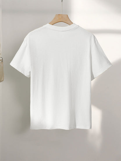 Damen T-Shirt mit Animal Print und Spruch – Modisches Statement Shirt für Alltag und Freizeit