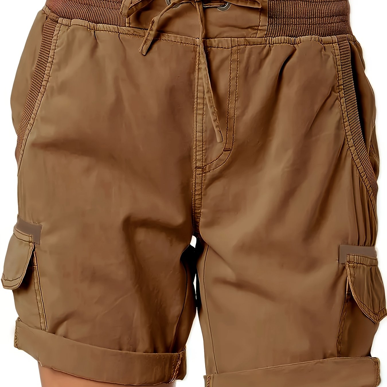 Damen Cargo-Bermuda Shorts mit Kordelzug – Bequemer Freizeit-Style für Sommer & Alltag