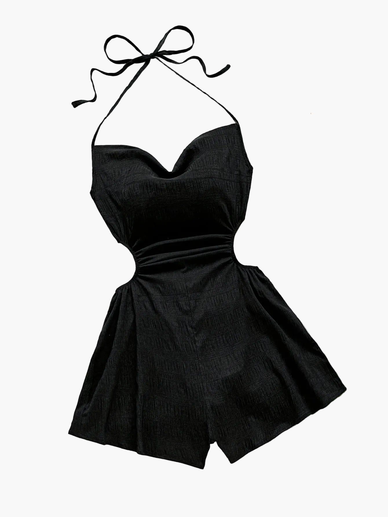 Damen Jumpsuit mit Neckholder und Cut-Outs – Modischer Einteiler für Urlaub & Sommer