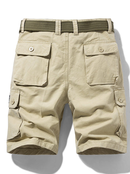Herren Cargo Shorts Freizeit Klassisch mit Gürtel und Taschen