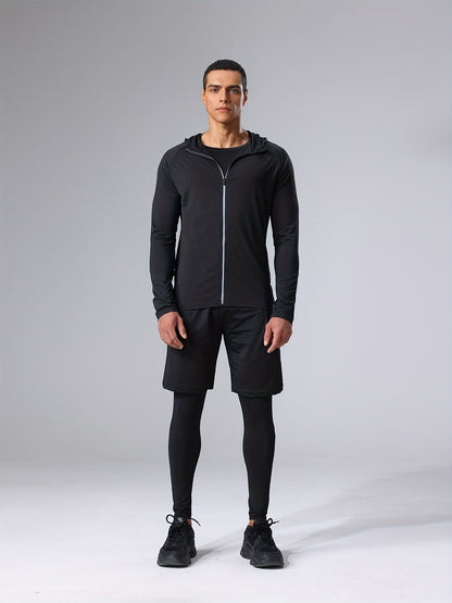 Herren Fitness Trainingsanzug 5-teilig – Sport Set für Training & Workout