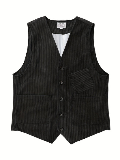 Herren Vintage Weste für Business und Freizeit – Eleganter Retro-Look