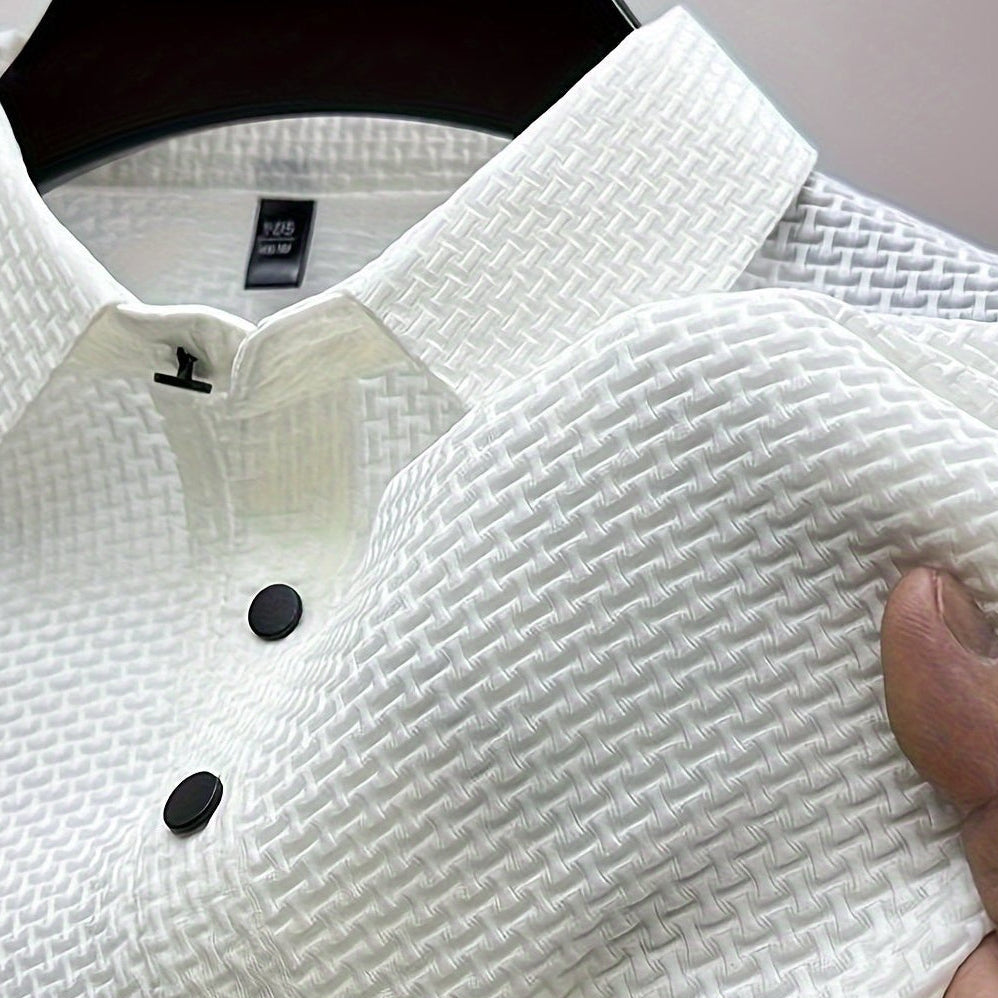 Herren Poloshirt mit Struktur – Casual Stil für Alltag und Freizeit