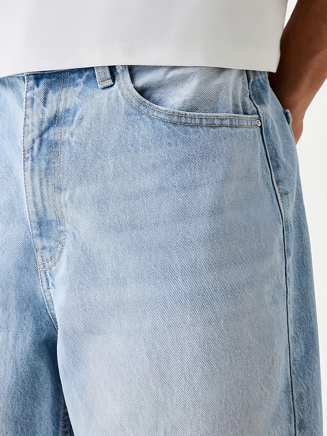 Herren Relaxed Fit Denim Bermudashorts – Modischer Freizeit-Look für Alltag und Streetstyle
