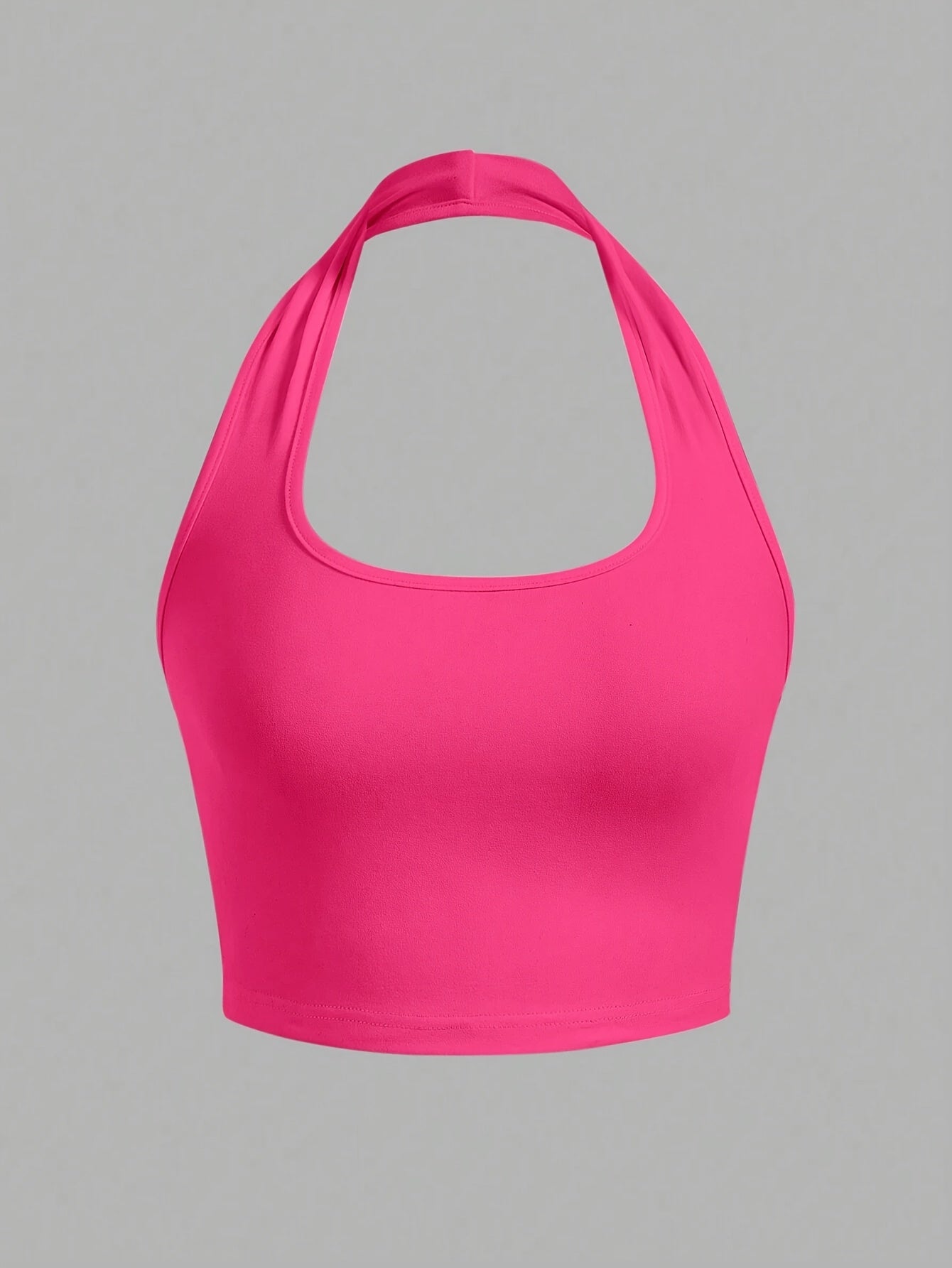 Damen Halterneck Crop Top – Rückenfrei, Sommer, Modisch, Freizeit