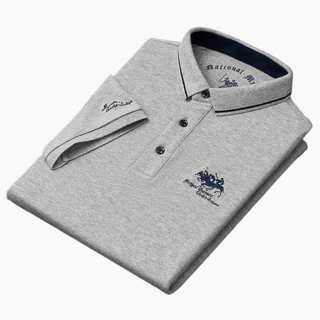 Herren Poloshirt Klassisch Modern – Elegantes Freizeitshirt mit Stickerei für Alltag & besondere Anlässe