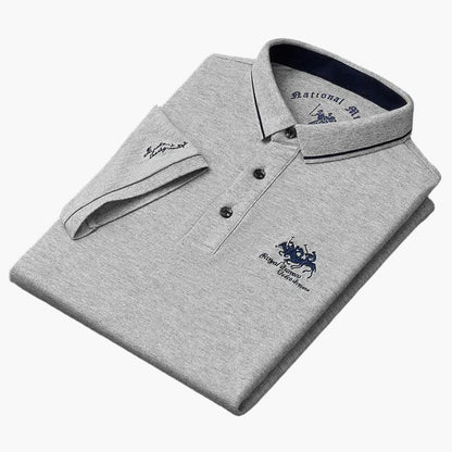 Herren Poloshirt Klassisch Modern – Elegantes Freizeitshirt mit Stickerei für Alltag & besondere Anlässe