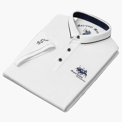 Herren Poloshirt Klassisch Modern – Elegantes Freizeitshirt mit Stickerei für Alltag & besondere Anlässe