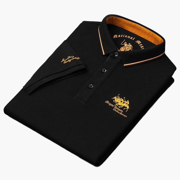 Herren Poloshirt Klassisch Modern – Elegantes Freizeitshirt mit Stickerei für Alltag & besondere Anlässe