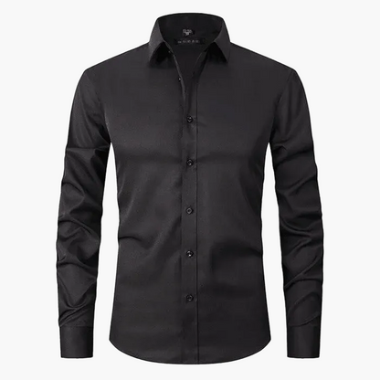 Herren Business-Hemd Slim Fit – Elegantes Knitterfreies Langarmhemd für Büro & Freizeit