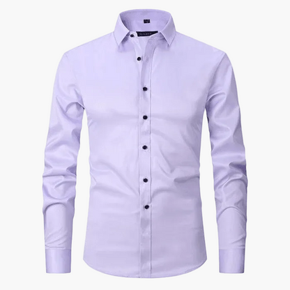 Herren Business-Hemd Slim Fit – Elegantes Knitterfreies Langarmhemd für Büro & Freizeit