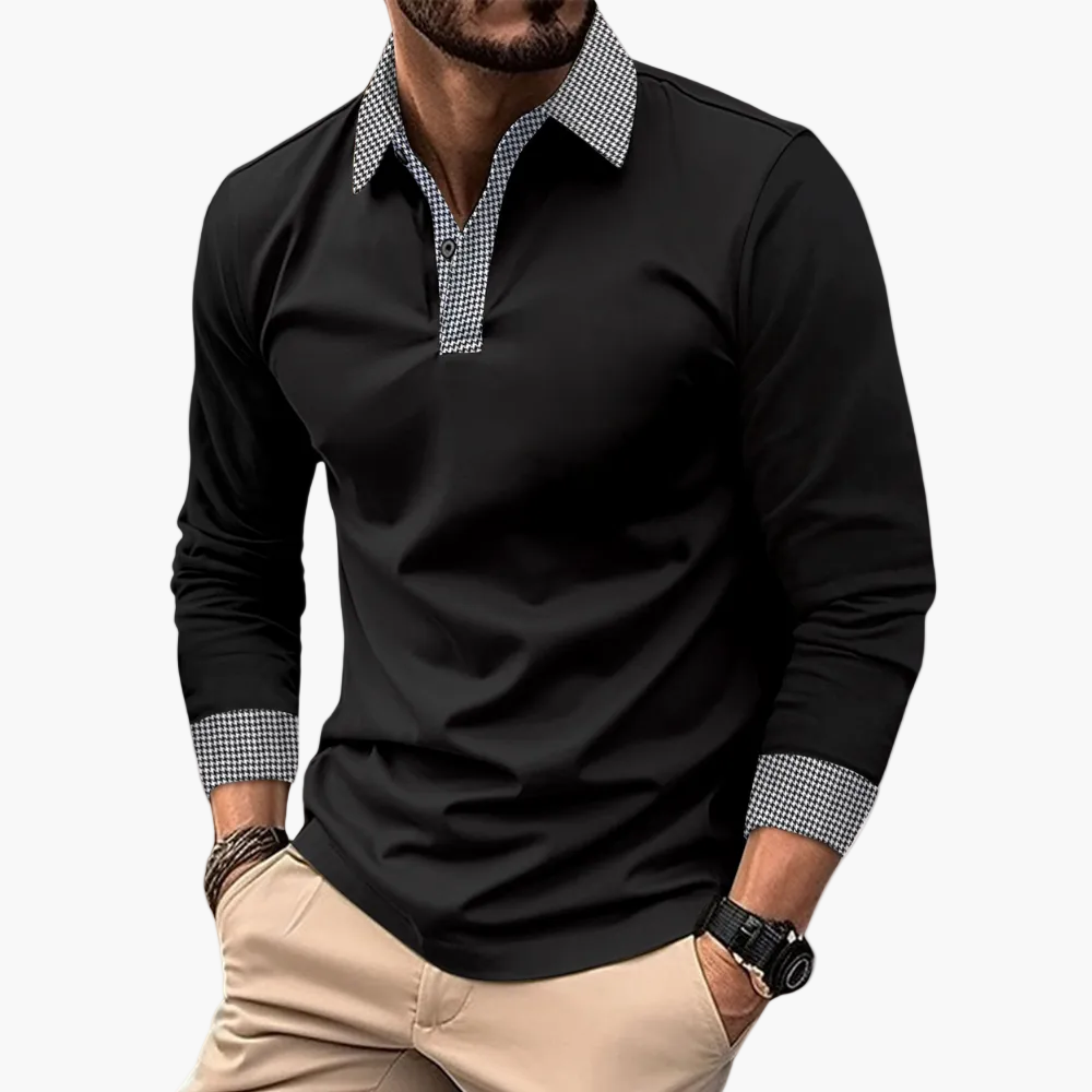Herren Langarm Poloshirt – Stilvolles Freizeitshirt für Alltag und Business