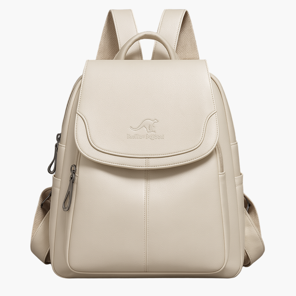 Damen Anti-Diebstahl Leder Rucksack – Eleganter City- & Alltagsrucksack für stilbewusste Frauen
