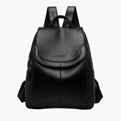 Damen Anti-Diebstahl Leder Rucksack – Eleganter City- & Alltagsrucksack für stilbewusste Frauen