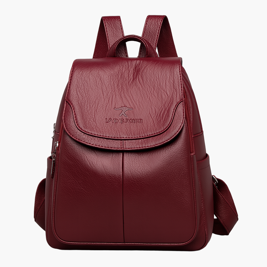 Damen Anti-Diebstahl Leder Rucksack – Eleganter City- & Alltagsrucksack für stilbewusste Frauen