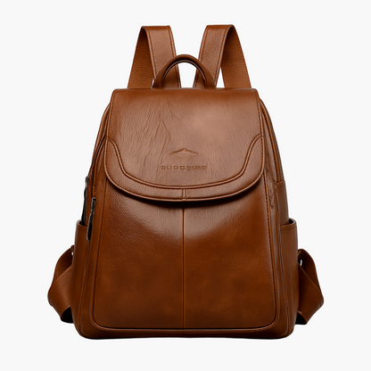 Damen Anti-Diebstahl Leder Rucksack – Eleganter City- & Alltagsrucksack für stilbewusste Frauen