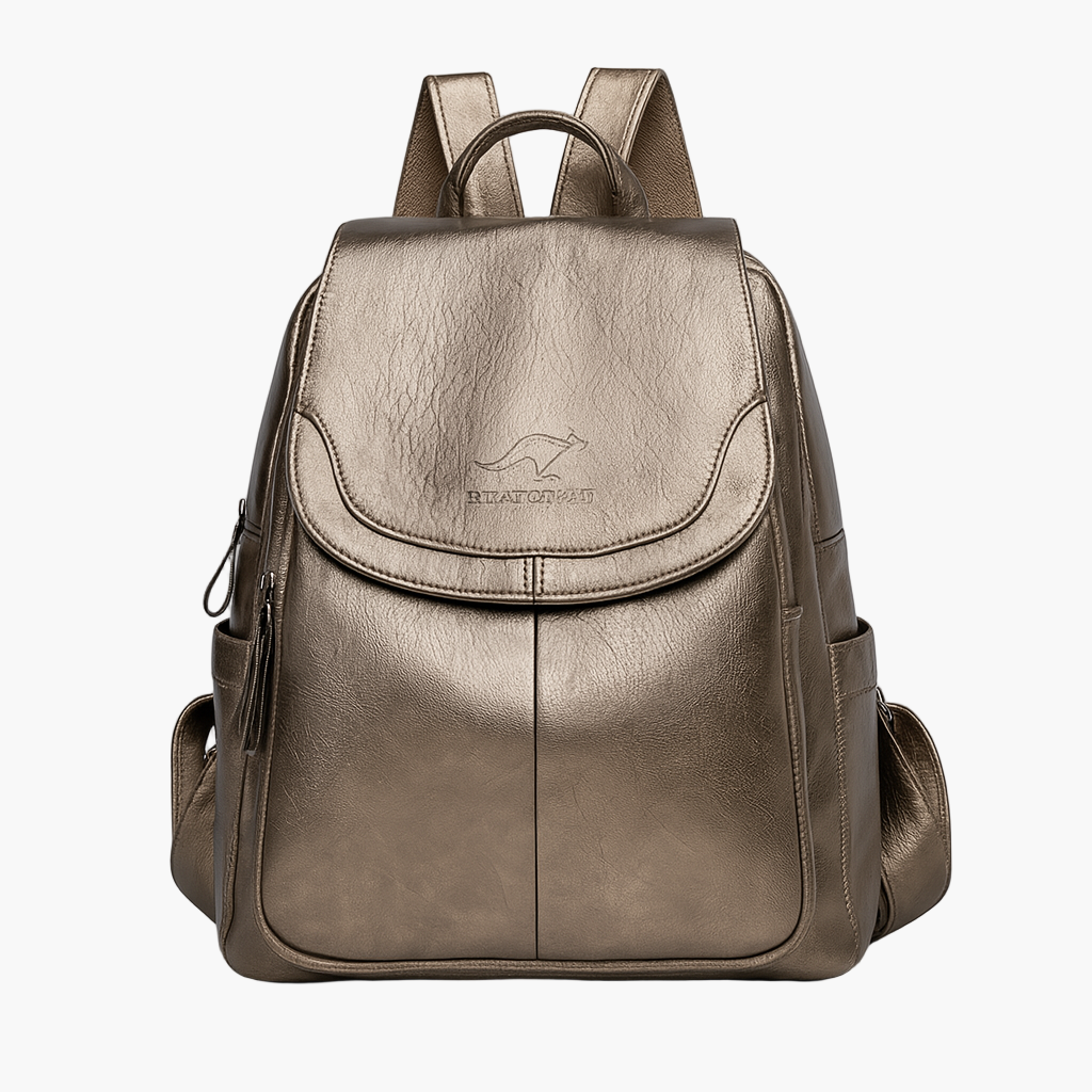 Damen Anti-Diebstahl Leder Rucksack – Eleganter City- & Alltagsrucksack für stilbewusste Frauen