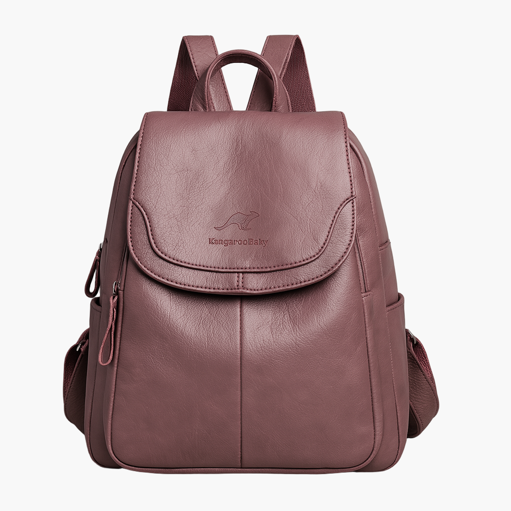 Damen Anti-Diebstahl Leder Rucksack – Eleganter City- & Alltagsrucksack für stilbewusste Frauen