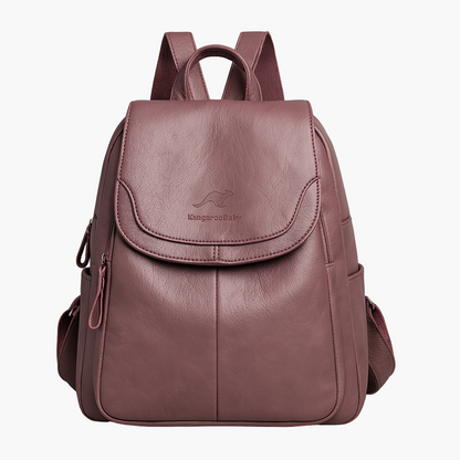 Damen Anti-Diebstahl Leder Rucksack – Eleganter City- & Alltagsrucksack für stilbewusste Frauen