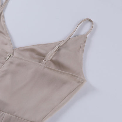 Damen Abendkleid Elegant mit Schlitz und Wickelausschnitt – Perfekt für besondere Anlässe