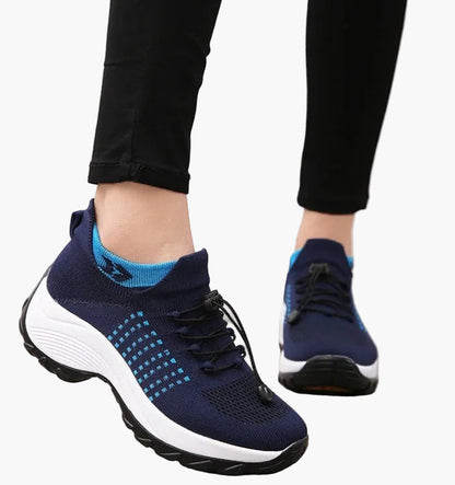 Damen Orthopädische Komfort-Sneaker für Alltag und Fitness – Atmungsaktive Turnschuhe mit rutschfester Sohle
