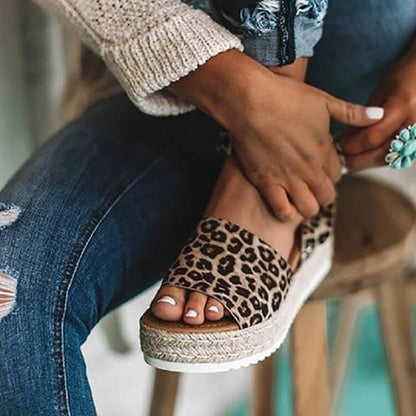 Damen Plateau-Sandalen mit Keilabsatz – Modische Sommerschuhe mit Knöchelriemen und Espadrille-Stil, ideal für Alltag & Urlaub