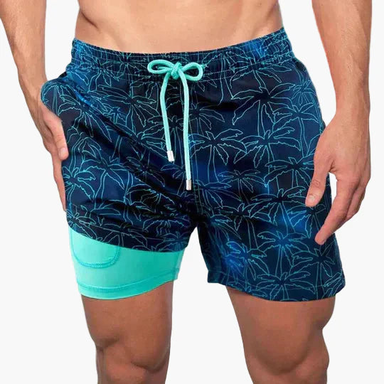 Herren Badeshorts mit Innenkompression – Moderne Badehose für Strand und Sport