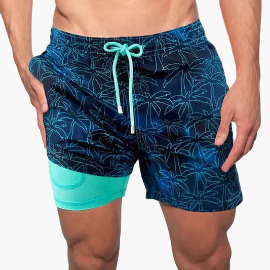 Herren Badeshorts mit Innenkompression – Moderne Badehose für Strand und Sport