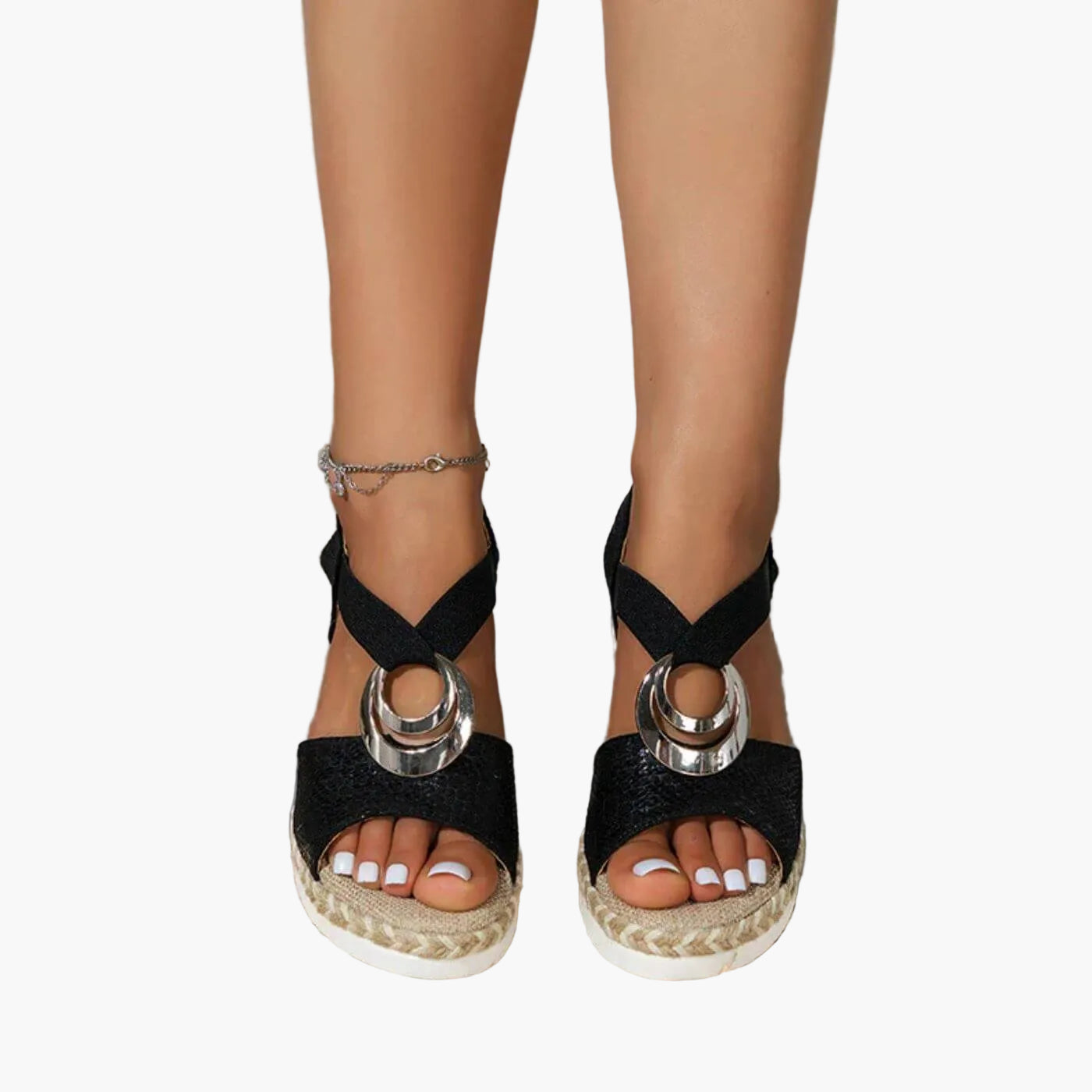 Damen Komfort Plateau-Sandalen mit modischem Keilabsatz – Elegante Sommerschuhe für Alltag und Freizeit