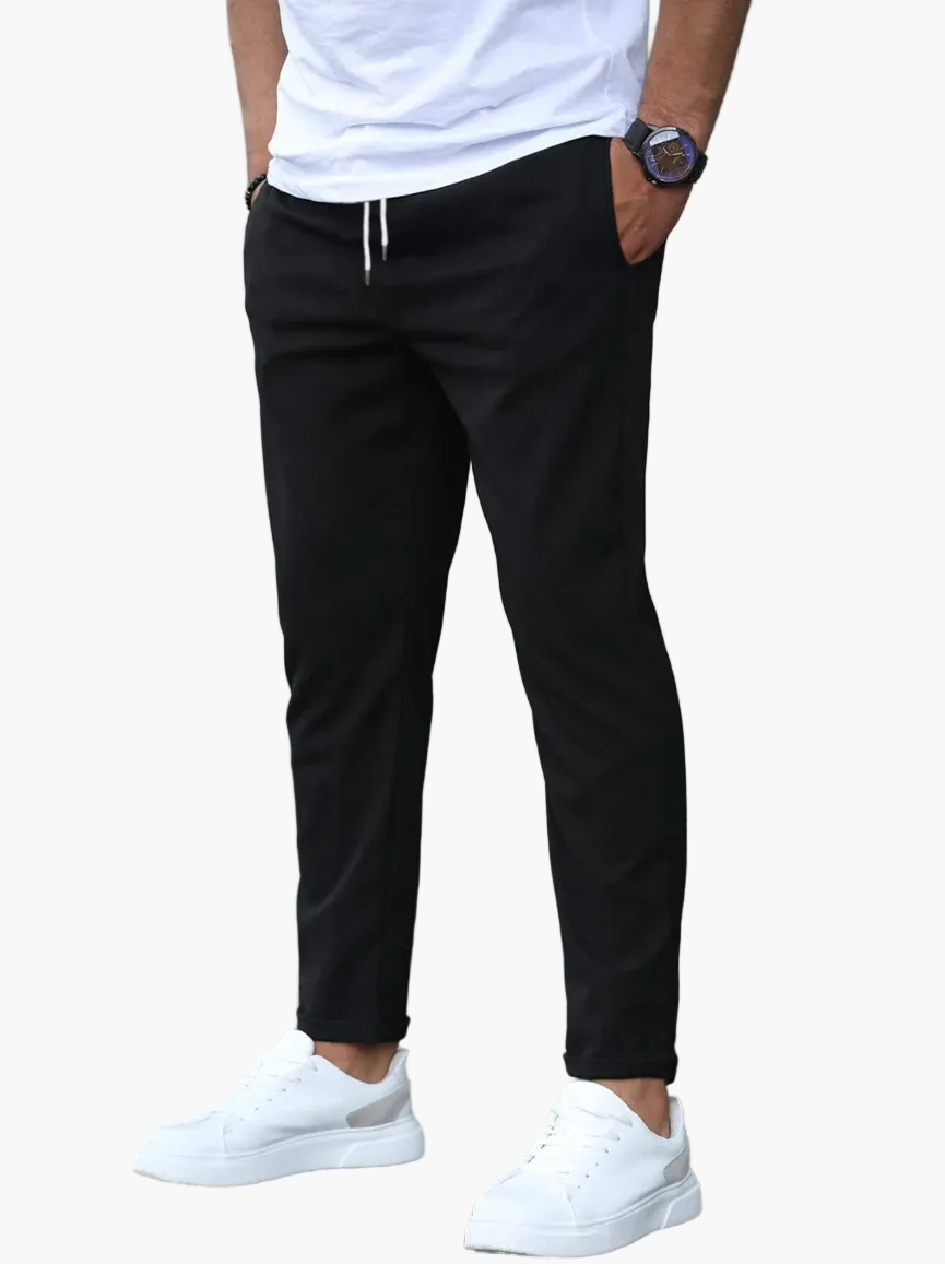 Herren Stretch-Freizeithose mit Kordelzug – Modern, Bequem & Vielseitig