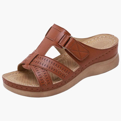 Damen Komfort Slip-On Sandalen – Bequeme Keilsandalen für Alltag & Freizeit